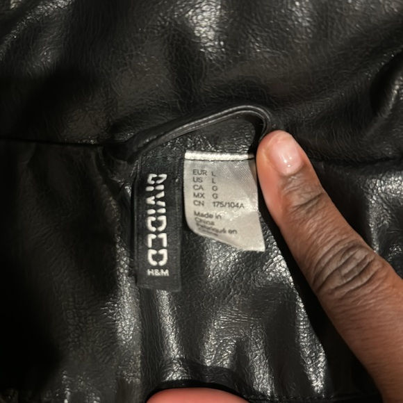 H&M vest fake leather jacket - Picture 3 of 3